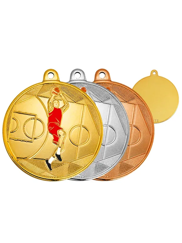 МК 1024b-1 медаль 50мм, серебро, баскетбол