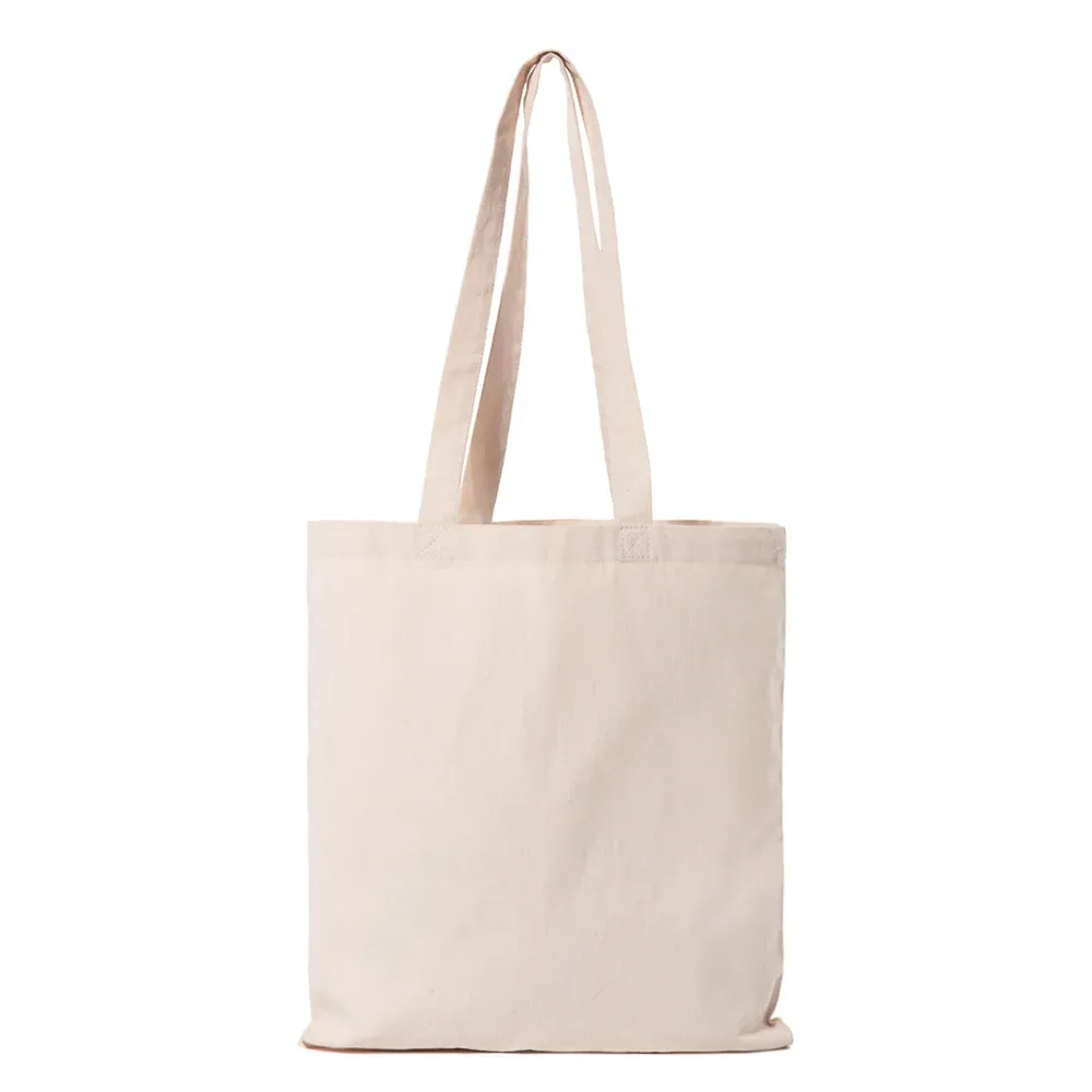 Сумка Shopper 220, бежевая, холщовая 38 x 42 см, ручки 36 см