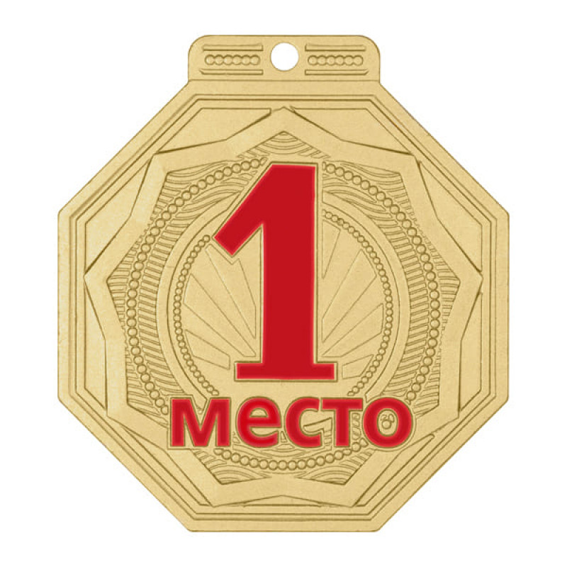 102-G  медаль золото 70 мм
