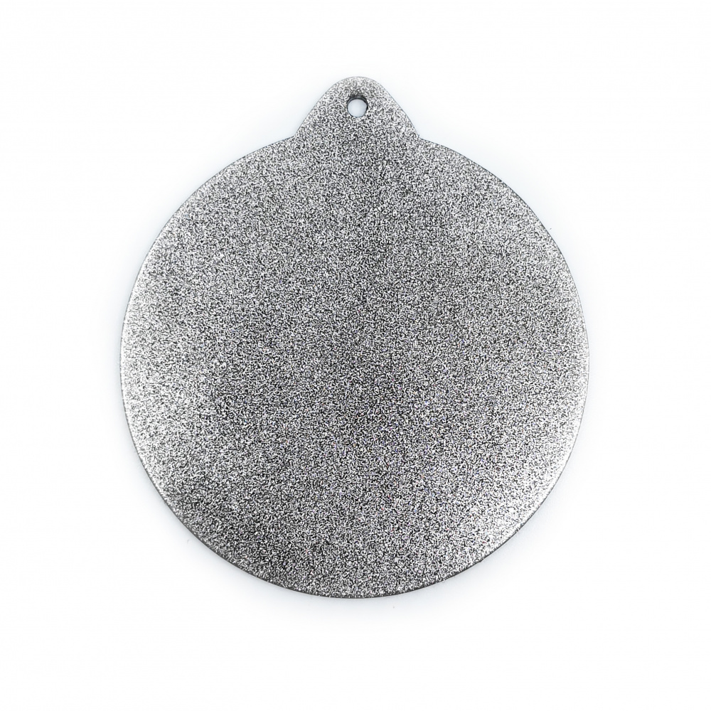 Медаль с УФ печатью Круглая серебро односторонняя